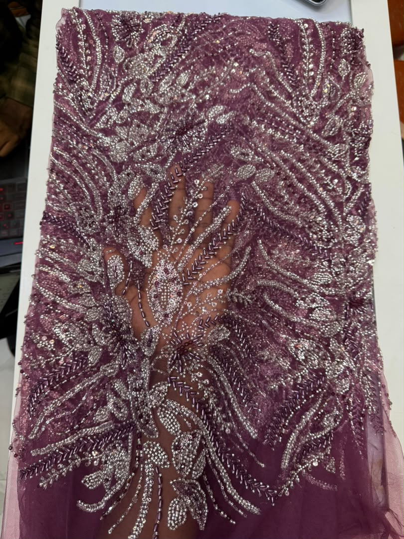 Tissu perlage 2e choix